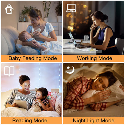64'' Floor Lamps for Living Room with Remote Control and Stepless Dimmable Colors Temperature & Brightness, 9W Bulb Included(White Lampshade & Silver Pole)