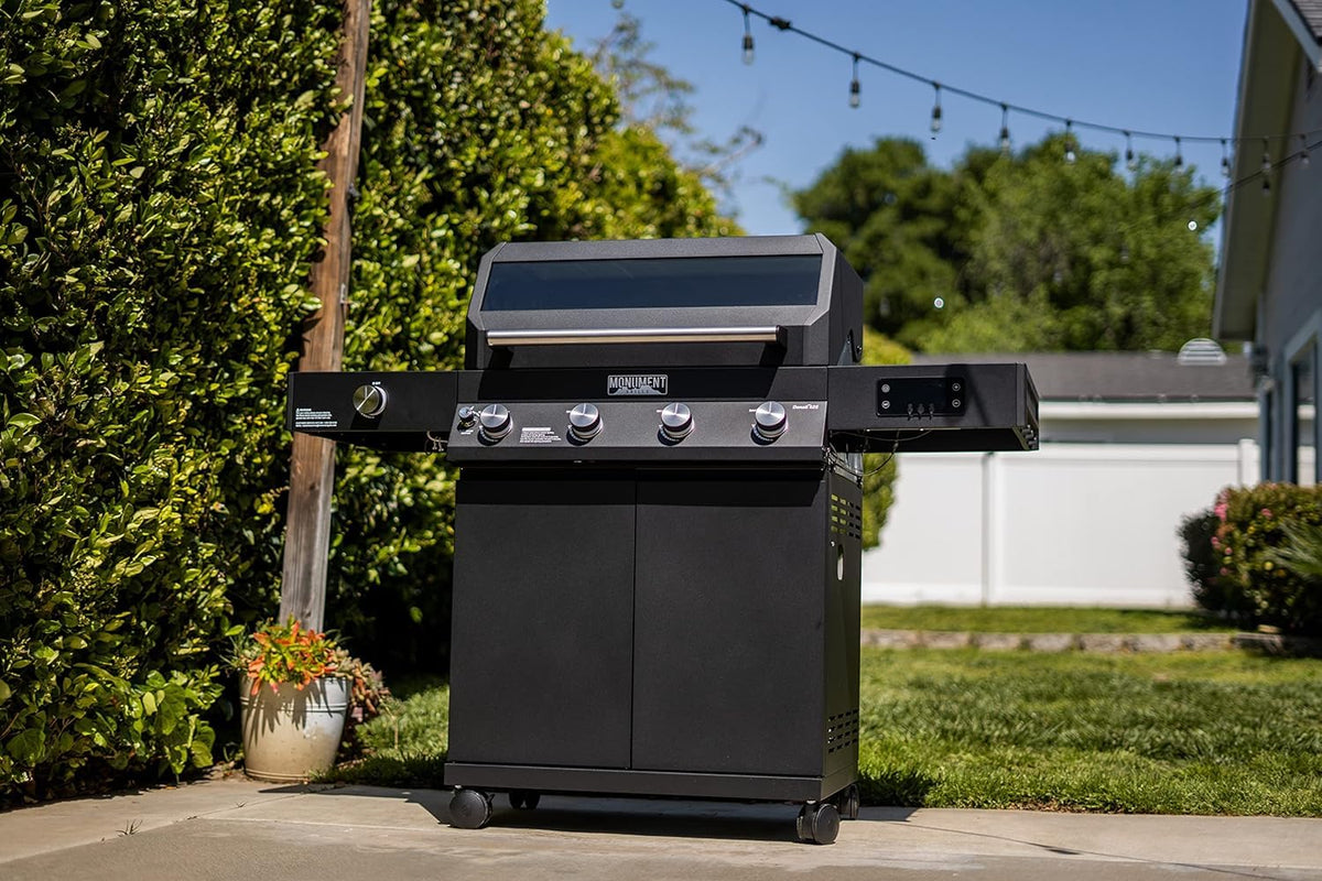 4-Burner Liquid Propane Gas Smart bbq Grill Denali 425 with Stainless Steel Smoke Box(2 Items)
