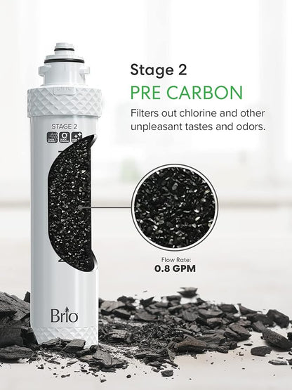 Brio 3-Stage Filter Replacement Kit for Water Cooler Dispensers