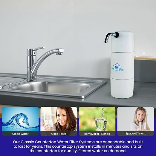 Classic Countertop Water Filter System, Smart Plus (10,000 Gallons, White)