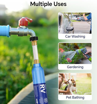Stokk RV Water Filter, NSF Certified, RV Inline Camper Water Filter for Pool, Garden Hose Filter, Greatly Reduces Bad Taste, Chlorine, Odor, Rust and Sediment, 2 Pack