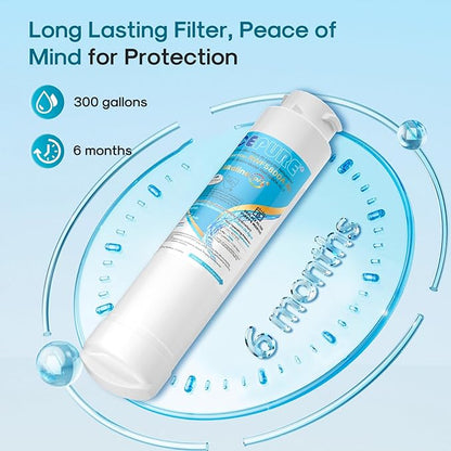 ICEPURE Alkaline RWF5800A-AL Refrigerator Water Filter Replacement for Frigidaire EPTWFU01, EWF02, Pure Source Ultra II, PureSource Ultra 2, GP006, BO022, MR022, SCWFTCTO, 4562222, Enhances PH, 2Pack