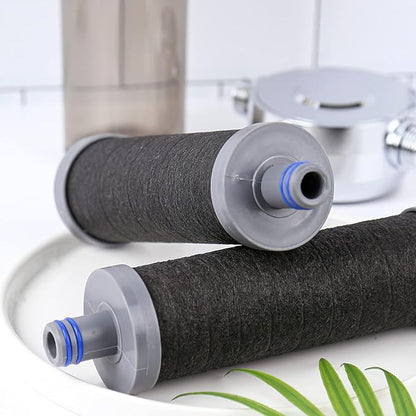 AQUAYOUTH 2.0 Carbon Shower Head Filter | Removes Chlorine, Heavy Metals, And More | Great For Dry Skin, Dry Hair, And More | NSF Certified (2.0 Carbon Refill Cartridge)