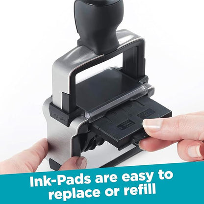Trodat 5430 Professional Self-Inking Date Stamp with Received - Blue/Red 2 Color Ink