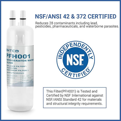 Water Filter Replacement for Whirlpool WRS325SDHZ WRS325FDAM WRS325SDHV | Compatible with WRS325SDHW WRS325SDHB WRS325FDAW WRS325SDHV, 6 pack replacement filters for Whirlpool refrigerators