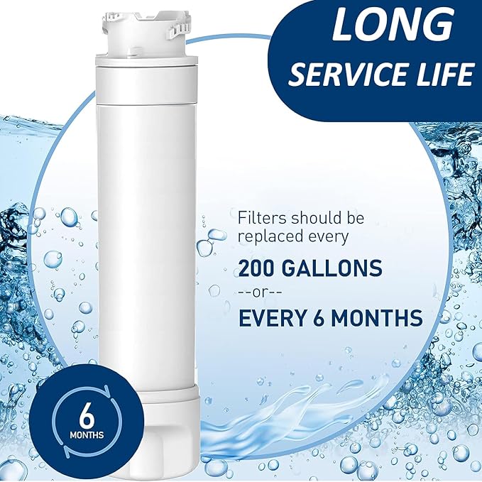 Refrigerator Water Filter Compatible with Frigidaire EPTWFU01, EWF02, Pure Source Ultra II, 3PACK1
