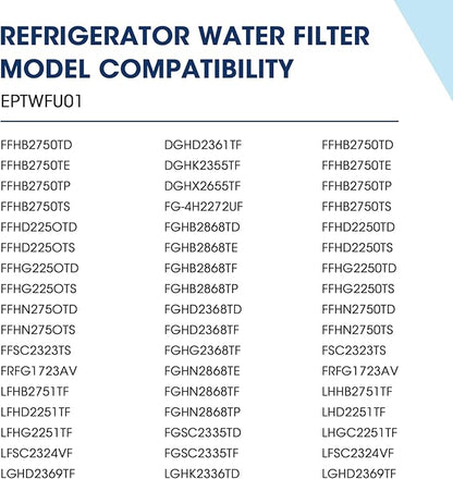 MARRIOTTO EPTWFU01 Water Filter Replacement, Compatible with EPTWFU01, EWF02, Pure Source Ultra II, 1 Pack
