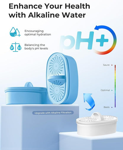 AQUA CREST PF-AL Alkaline Water Filter Replacement for Waterdrop® Pitchers | Replacement for Waterdrop® Pitcher and Dispenser & PF-AL Filter, Reduces PFOA/PFOS, Chlorine, Last Up to 100 Gallons, 3 Pack