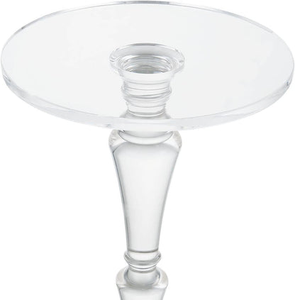 Furniture Acrylic Side Table, Acrylic End Table for Drinking Food,Clear Modern Small Tables for Living Room Bedroom Lobby,13.5''X13.5''X20'' High,9.48Lbs