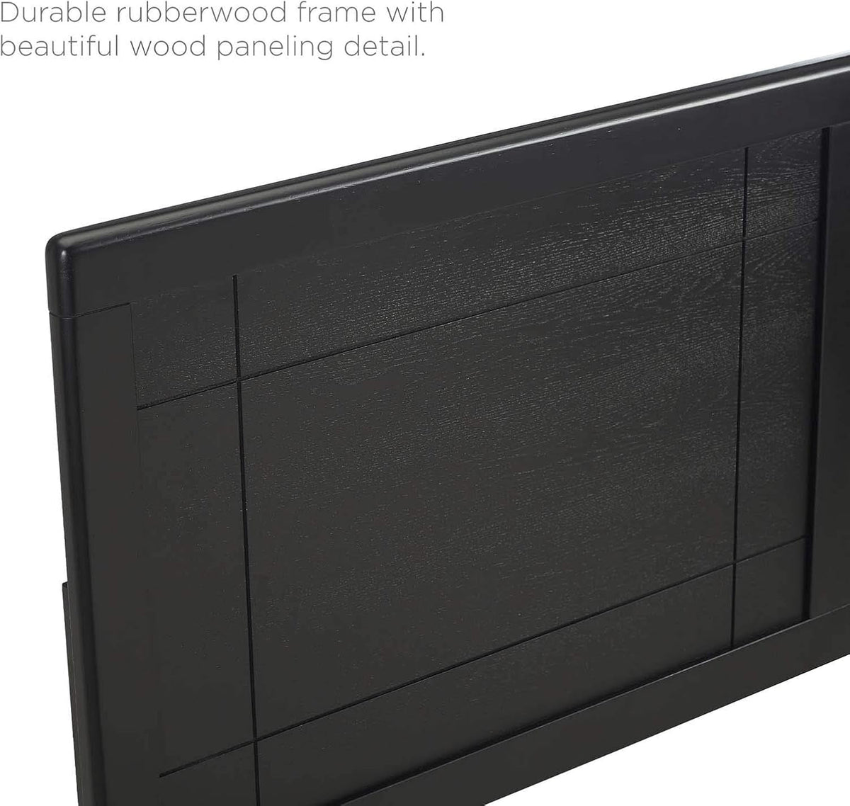 MOD-6221-BLK Archie Full Wood Headboard, Black