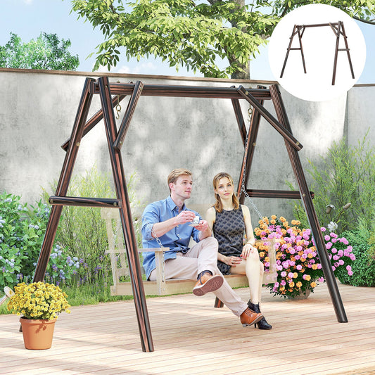 660 lbs Porch Swing Frame, A-Frame Hanging Chair Stand Only for DIY Painting, Swing Chair Stand for Backyard, Patio