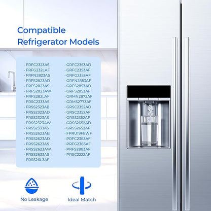 TEEHAY PWF-1 FPPWFU01 Frigidaire Water Filter, Compatible with Frigidaire FRSS2623AS, GRFS2853AF, GRSS2652AF, FRFS2823AD, FRFS2823AS, FRFS282LAF, FRSS2623AB, GRFC2353AF, FPRU19F8WF, 3 Pack