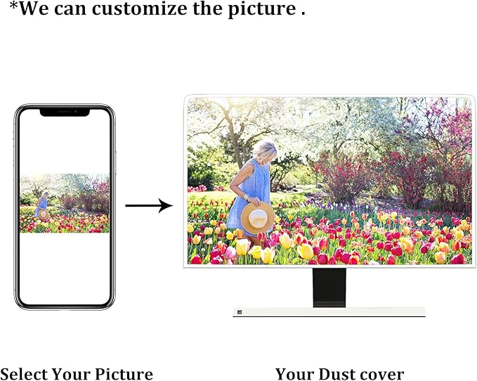 Baocicco White Gold Waterproof TV Display Screen Cover with Abstract Texture Marble Design 58, 59, 60 Inch Television Covers Sleeve Compatible with LCD LED PC Desktop and Home Hanging TV