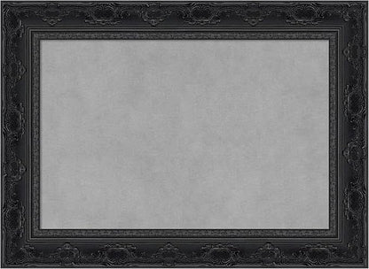 Amanti Art Black Framed Magnetic Board 16x22 Small Vision Board for use with Magnets, 100% Metal Sheet to Display Items as Office Decor or for Home Organization in mudroom, Kitchen or Kids Room