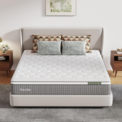 12 Inch Full Size Mattress, Hybrid Gel Memory Foam Mattress Full
