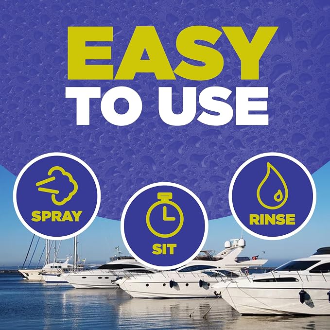 Durabasics Salt Remover Flush Kit with High-Pressure Hose with [1 Gallon] Salt Remover Concentrate - Marine Engine Flush for Baots - Perfect for Outboard Motor Flush & Washing Salt Deposits