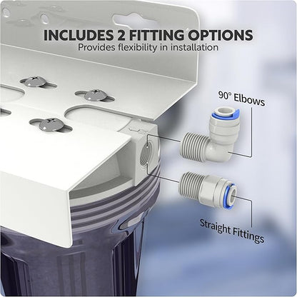 Aquatic Life Color Changing Deionization DI Resin for Hydroponic Reverse Osmosis Water Filter System RO Filtration Unit, Double Canister