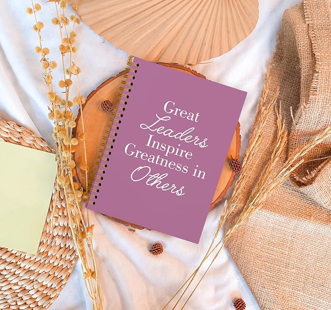 OXW Purple Notebooks for Work, Employee Appreciation Gifts, Leadership Gifts Notebook Journal for Writing Meeting Office, Thank You Gifts for Women Men Leader Mentor Boss Manager, 5.5"x8.3"