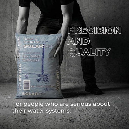 Home and Country All Natural Solar Salt for Water Softener (8 Pounds)