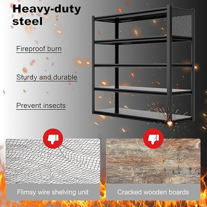 Storage Shelves with Pegboard,59"W 24"D Heavy Duty Garage Shelving Units and Storage,Metal Shelving Adjustable Shelves,Garage Storage Rack,Industrial Utility Shelf Organization For Kitchen,Pantry