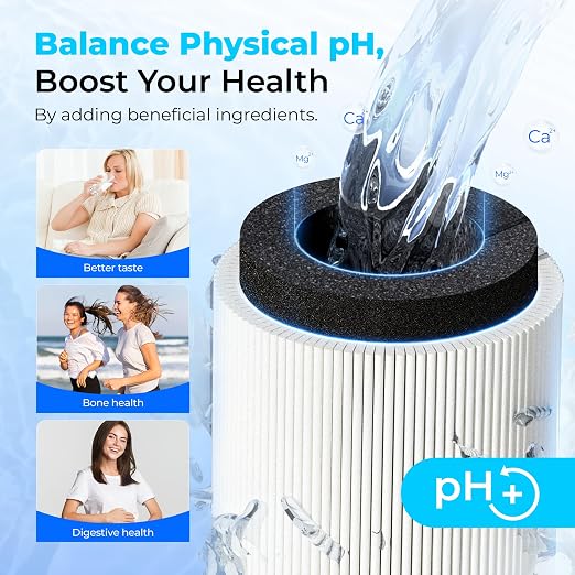 Waterdrop TSB-ALK 8 Layer Slightly Alkaline Under Sink Water Filter System | Reduces PFAS, PFOA/PFOS, Fluoride, Chlorine, Bad Taste & Odor, with Dedicated Faucet, Under Sink Water Filtration System