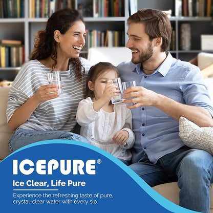 ICEPURE 5231JA2006A Replacement for LG LT600P, KENMORE 9990, 5231JA2006B, KENMORECLEAR 46-9990, 5231JA2006A-S, WFC2001, LSC27931ST, LFX25960ST, FML-2,RWF1000A Refrigerator Water Filter 3PACK