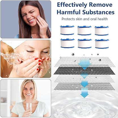14 Pcs Sink Water Filter with Filter Elements Set, Universal Sink Faucet Filter 360°Rotating,Tap Water Filter Removes Fluoride Hard Water,Faucet Filter Faucet Extender for Home Kitchen Sink