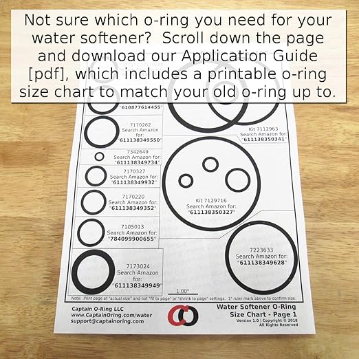 Water Softener O-Ring Seal Kit, 4-Pack (Part: 7337571, 7170288, STD302213, WS03X10025)