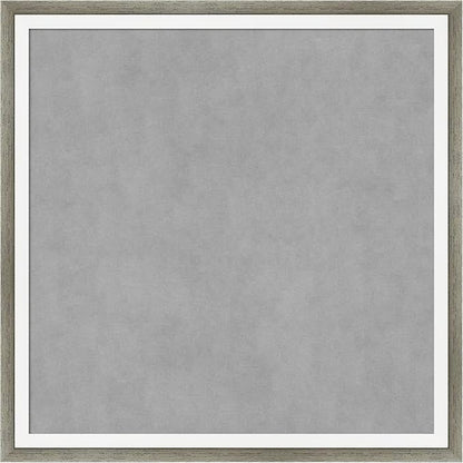 Amanti Art Silver Framed Magnetic Board 13x13 X-Small Vision Board for use with Magnets, 100% Metal Sheet to Display Items as Office Decor or for Home Organization in mudroom, Kitchen or Kids Room