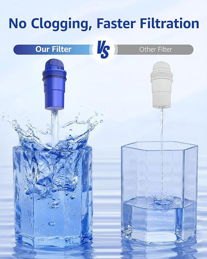 Overbest 7010E Pitcher Water Filter Replacement for All PUR®, PUR® Plus Pitcher and Dispenser Filtration Systems, PPF900Z2, CRF950Z, PPF951K, 60 Gallons, 4 Pack