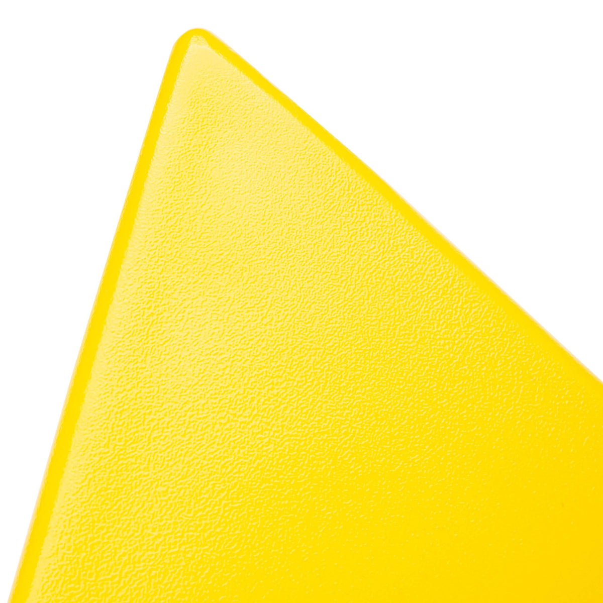 15.75" Triangular Side Table, Stackable Plastic Accent End Table for Indoor & Outdoor Use, Weather-Resistant Modern Patio & Living Room Table, Set of 2, Yellow