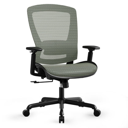Mesh Office Chair,Ergonomic Computer Desk Chair,Sturdy Task Chair- Adjustable Lumbar Support & Armrests,Tilt Function,Comfort Wide Seat,Swivel Home Office Chair