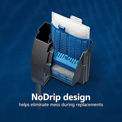 Aqueon PRO Replacement Filter Cartridges, NoDrip Design, For Freshwater and Saltwater Aquariums, Medium, 3 pack