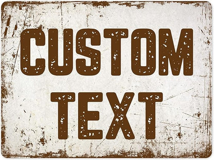 Custom Sign, Custom Street Sign, 11 Font Colors, 13 Font Styles, 4 Hole Options, 22 Sizes, 36x48 Inches, Rust Free DiBound, Fade Resistant, Made in USA by My Sign Center (Rustic)