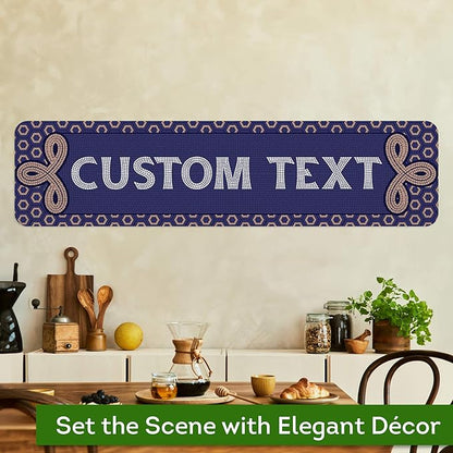 Custom Sign, Custom Street Sign, 11 Font Colors, 13 Font Styles, 4 Hole Options, 22 Sizes, 12x48 Inches, Rust Free DiBound, Fade Resistant, Made in USA by My Sign Center (Fauxsaic 1)