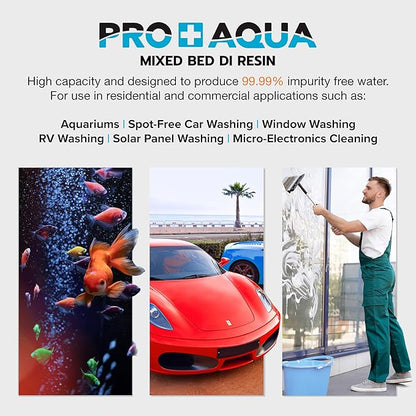 DI Resin Replacement Refill Deionization Color Changing Premium Grade, TDS Filtration, Aquariums, Spot Free Rinse, 1L (6 Liter)
