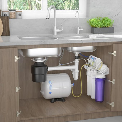 WECO (HYDRA-75PMP) Granular Activated Carbon and Reverse Osmosis Water Filter System with Chlorine Reduction Feature - Top-Mounted Faucet Design Reverse Osmosis Drinking Water Filter System