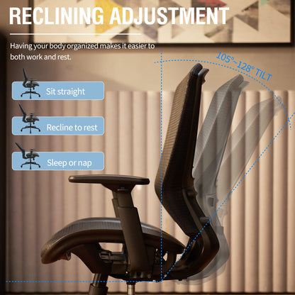 Ergonomic Office Chair | Black Mesh Computer Desk Chair with Lumbar Support & Adjustable Height