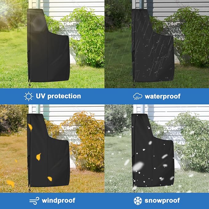 Kasla Water Softener Cover, 55"H x 30"W x 16"D | Heavy-Duty and Waterproof, Fits Water Softener System, Home Water Filtration System, Four-Season Universal Protective Cover