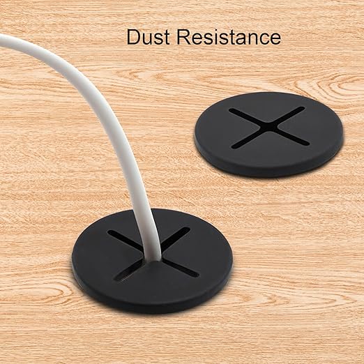 Desk Grommet, 1 Inch Flexible Rubber Grommets, Silicone Cable Cord Grommet Wire Hole Cover for Desk, Table and Other Furnitures(12Pack)