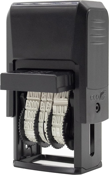 ZIGEL D50 Date Stamp with Posted - Self Inking Date Stamp - Black