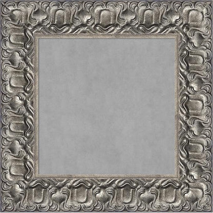 Amanti Art Silver Framed Magnetic Board 18x18 X-Small Vision Board for use with Magnets, 100% Metal Sheet to Display Items as Office Decor or for Home Organization in mudroom, Kitchen or Kids Room