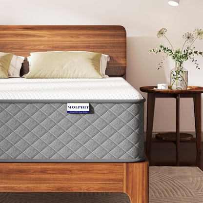 Full Mattress,10 Inch Full Size Medium Firm Hybrid Mattress in a Box, 7-Zone Memory Foam & Pocket Spring Mattress for Pressure Relief and Full Body Support