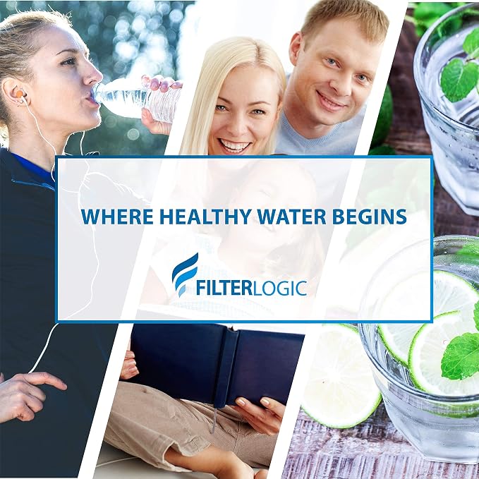 Filterlogic 3US-PF01 Water Filter Replacement for Filtrete® 3US-PS01 | Compatible with Filtrete® 3US-PS01, 3US-MAX-F01H, 3US-PF01H, HF20-S, Manitowoc K-00337, K-00338, Delta RP78702, NSF/ANSI 42
