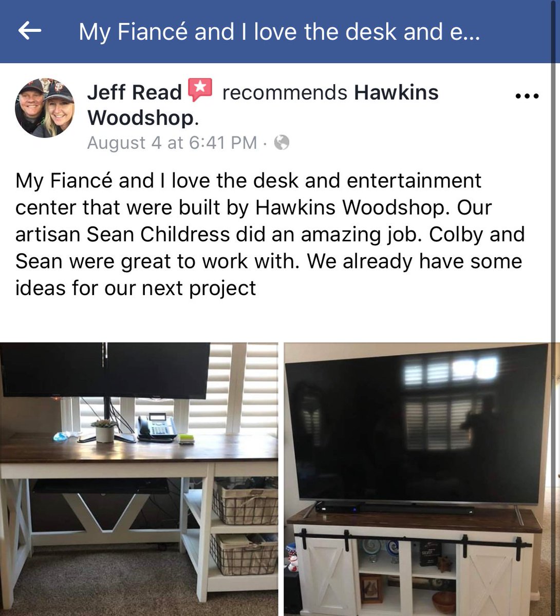 Made in USA, Made to Order, Sliding Barn Door TV Consoles