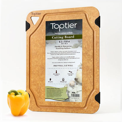 Wood Fiber Cutting Board, Dishwasher Safe, 11.5 x 9.25 Inch