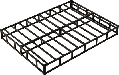 9 Inch Box Spring for Queen Bed, Heavy Duty Metal Box Spring Bed Base with Fabric Cover, Mattress Foundation, Easy Assembly, Noise Free, Black