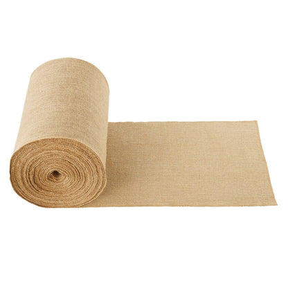 Burlap Fabric Roll, 14” x 150 ft & 50 x 50 High Density Wide Natural Burlap Fabric Rolls, Jute Fabric Burlap Tree Wrap Roll, for Decor, Crafts, Wedding, Gardening, Plant & Tree Winter Covering