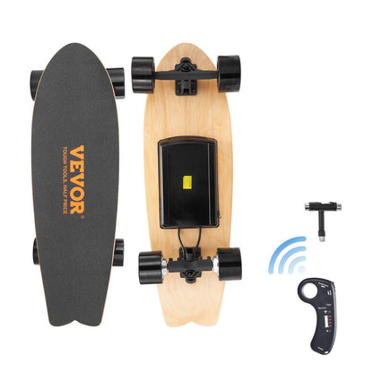 Electric Skateboard with Remote, 13.7 Mph Top Speed & 7.5 Miles Max Range Skateboard Longboard, 3 Speeds Adjustment Skateboards, Easy Carry Handle Design, Suitable for Adults & Teens Beginners