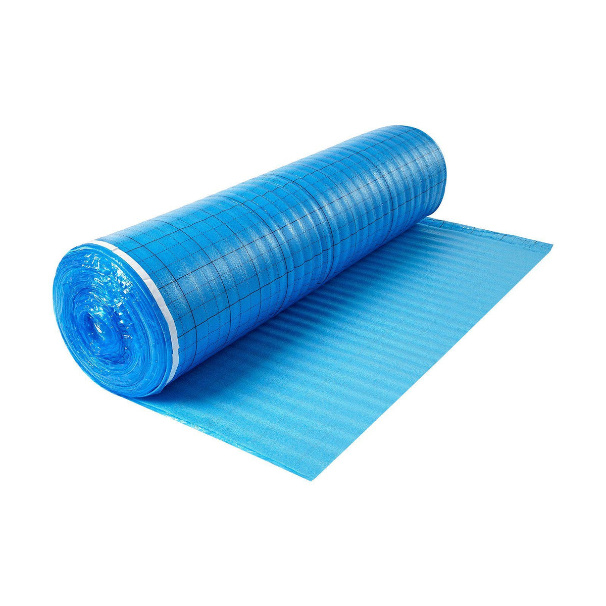 Floor Underlayment 200 sq. ft/Roll, 3-in-1 3 mm Thick Flooring Padding with Tape & Vapor Barrier, Heavy Duty EPE Foam with Blue PE, Soundproofing and Noise Reduction,for Laminate Wood Floors